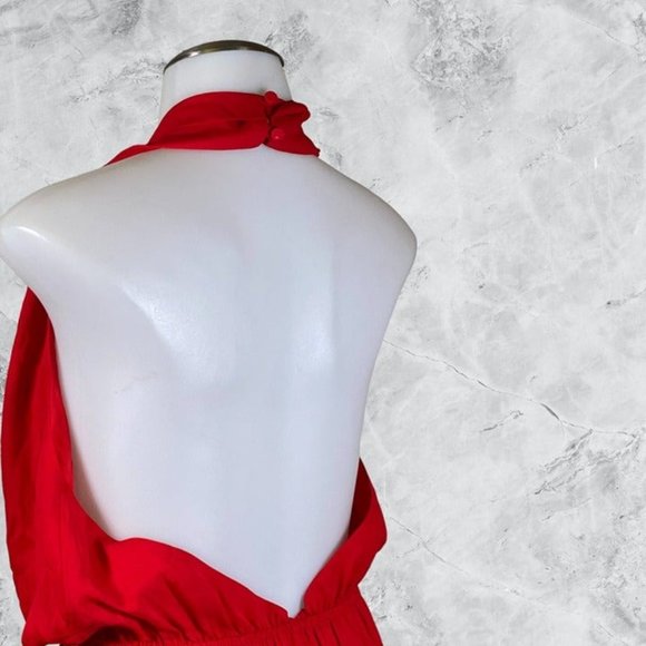 Superdown Emma Halter Romper - Bright Red - Picture 10 of 12